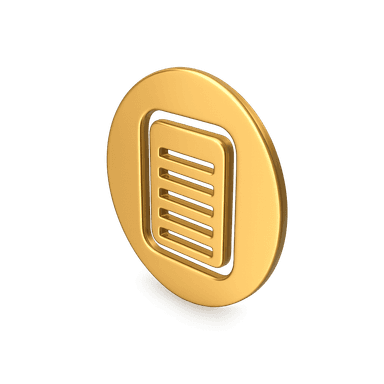 Gold document icon